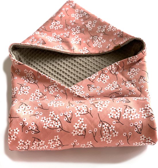 Lilly Wikkeldoek - roze/taupe