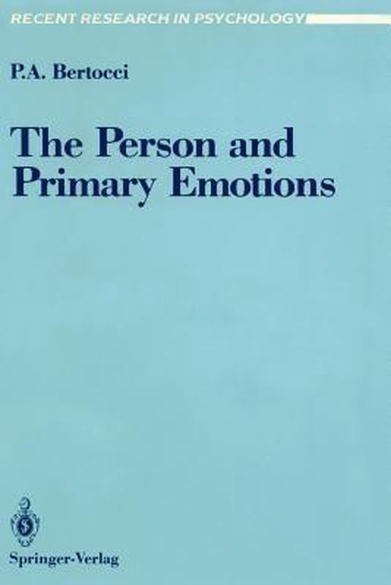 The Person and Primary Emotions - cover