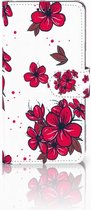 Geschikt voor Samsung Galaxy S10 Hoesje Bookcase Blossom Red