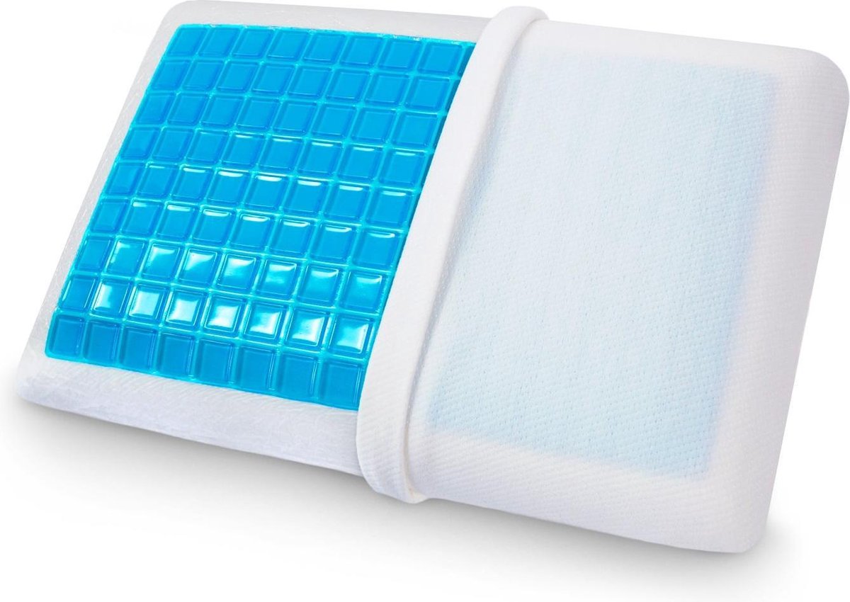 EasyBedden® Traagschuim hoofdkussen incl. verkoelende gel