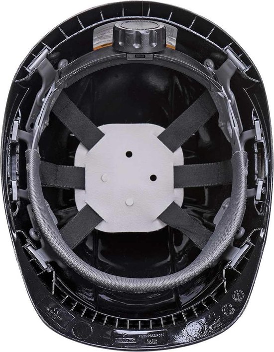Cascos De Construcción Casco de Seguridad con Visera 6 Puntos Ajustable Suspensión ANSI Z89.1