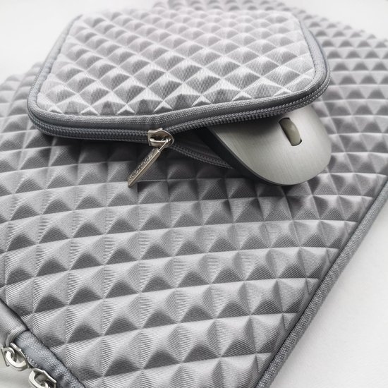Dames Laptop Sleeve 13 inch 13.3 inch Grijs Diamond Voor alle
