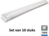 Geïntegreerde LED Buis 120cm 6000K | Daglicht|Set van 10 stuks