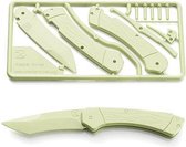 Klecker Knives Trigger Knife Kit, Glow in the Dark Zakmes - Beige