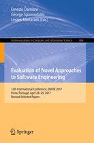 Communications in Computer and Information Science 866 - Evaluation of Novel Approaches to Software Engineering