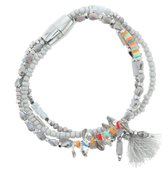 Zomer armband multi color met magneetsluiting