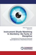 Instrument Shade Matching In Dentistry