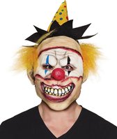 3 stuks: Masker - Enge Clown met hoed en haar - Latex