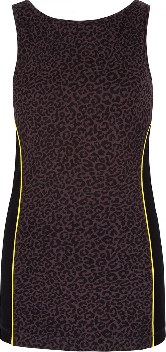 Yoga-Tank-Top mit Bra - leopard