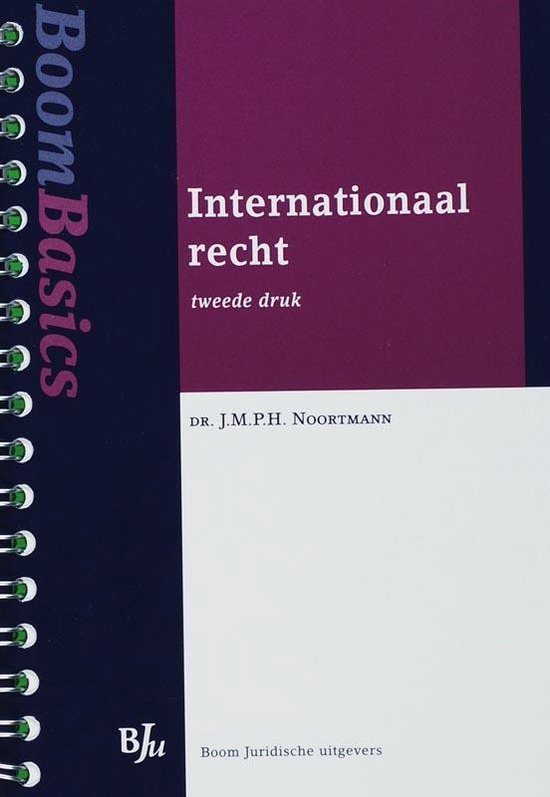 Boom Basics Internationaal recht - cover