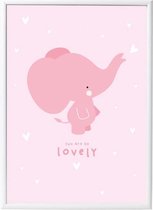 Poster Magical Olifant Roze A Little Lovely Company
