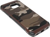 Camouflage hoesje bruin Geschikt voor Samsung Galaxy S6 Edge