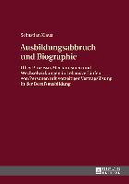 Ausbildungsabbruch Und Biographie - cover