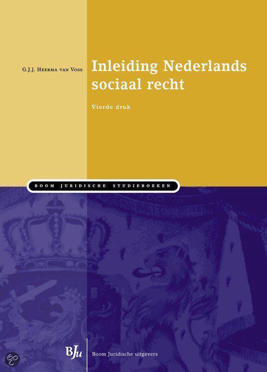 Inleiding Nederlands sociaal recht - cover