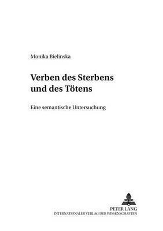 Verben des Sterbens und des Tötens - cover