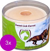 Excellent Sweet Lick Wortel - Voedingssupplement - 3 x Wortel