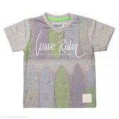 Dirkje T-shirt Wave Rider light blue  -  Maat  92