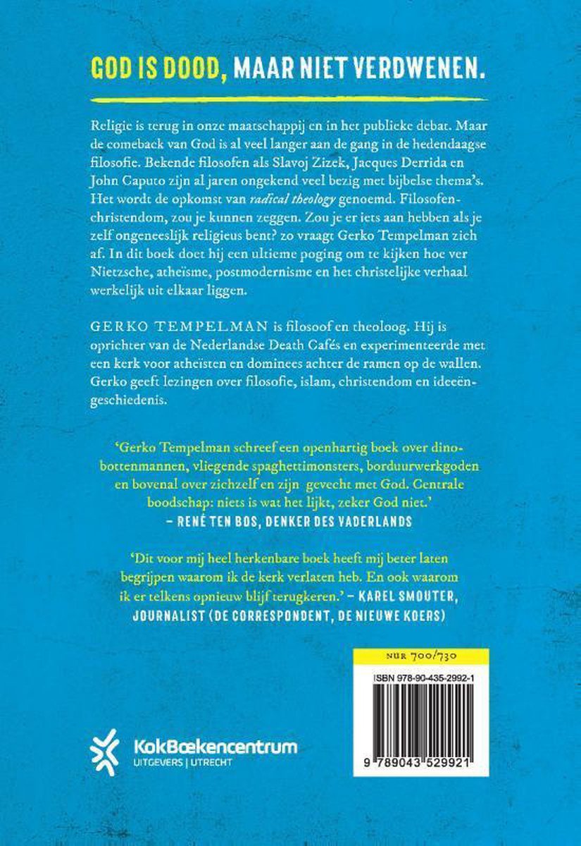 Ongeneeslijk religieus - back cover