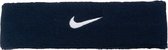 Nike Swoosh - Zweetband - Unisex - Navy/ Wit