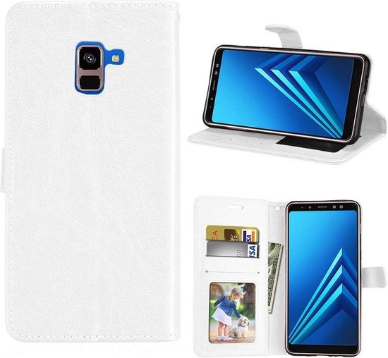 Samsung Galaxy A7 2018 portemonnee hoesje - Wit