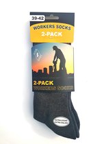 InterSocks | 6 Pack | Werksokken | Grote Maten Heren | Naadloos | Donker Grijs | Maat 47-48