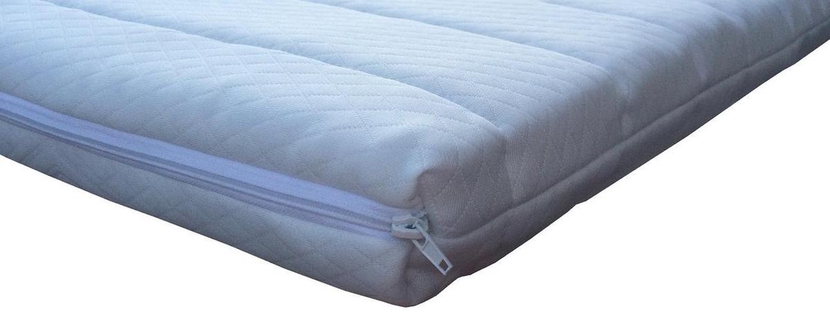 Dinaflex matras 65 x 190 cm van traagschuim Marthe Aloë, dikte 17 cm, hoes met aloë vera, gemaakt in Duitsland