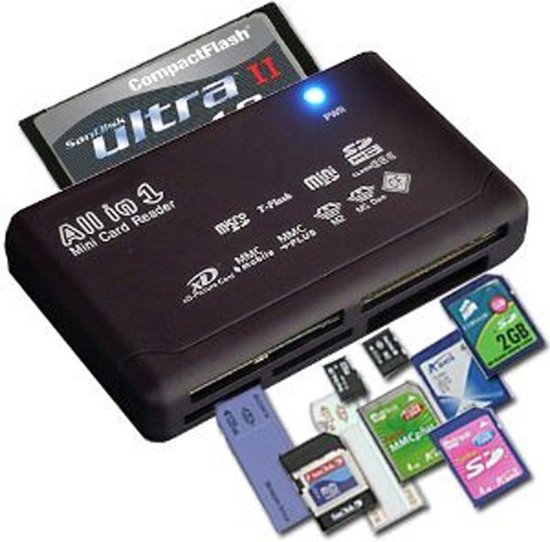 All In One USB 2.0 Geheugenkaartlezer CF/MS/TF/M2/(micro)SD Kaartlezer - Memory  Card... | bol.com