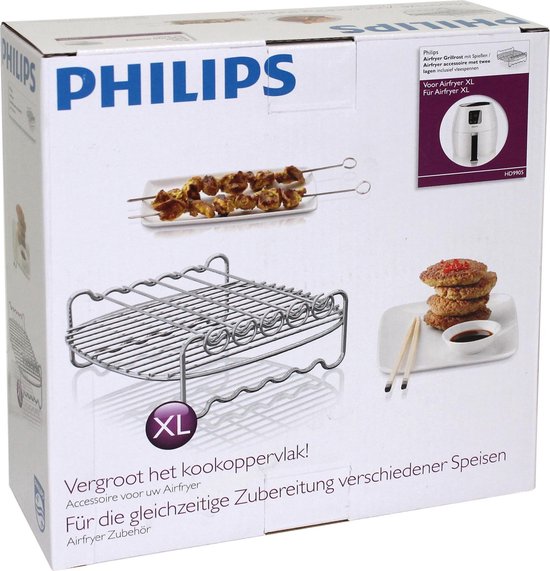 Technische specificaties - Philips HD9905/00 - Philips Airfryer HD9905/00 - Grillrooster met 5 spiezen voor de Avance Airfryer
