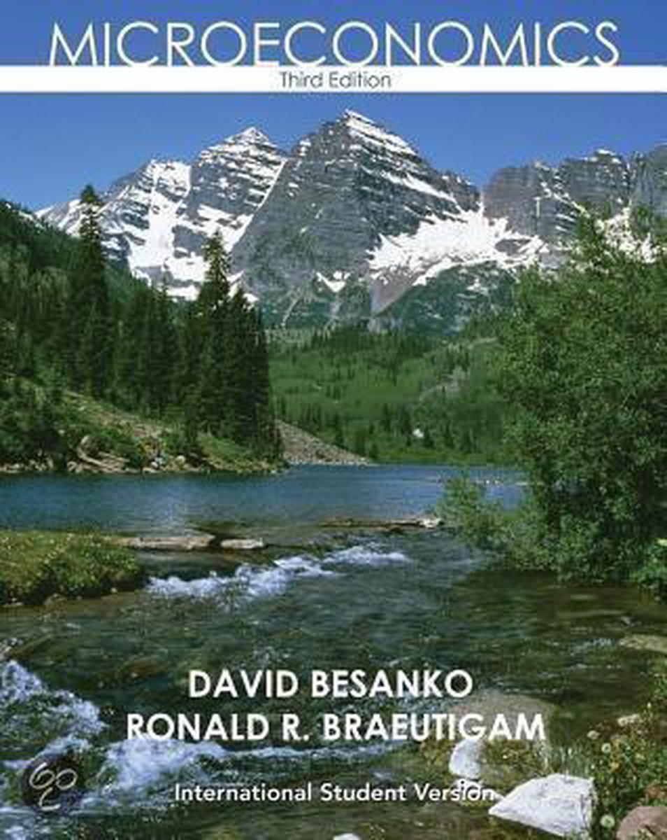Omslag van Microeconomics, 3e, International Student Version