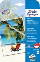 Avery-Zweckform Superior Photo Paper Inkjet C2495-45R Fotopapier 13 x 18 cm 230 g/m² 45 vellen Hoogglans