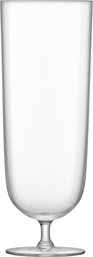 LSA Olivia Bierglas - Op Voet - 450 ml - Set van 2 stuks - Transparant