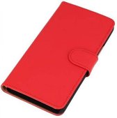 Bookstyle Wallet Case Hoesjes voor Huawei Ascend Y550 Rood