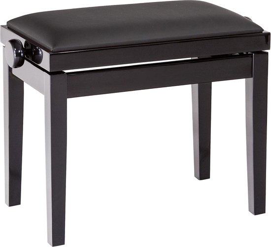 Foto: Konig meyer 13911 piano bench gloss skai black pianobankje stoel