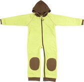 Ducksday fleece suit unisex groen/bruin - 110/116