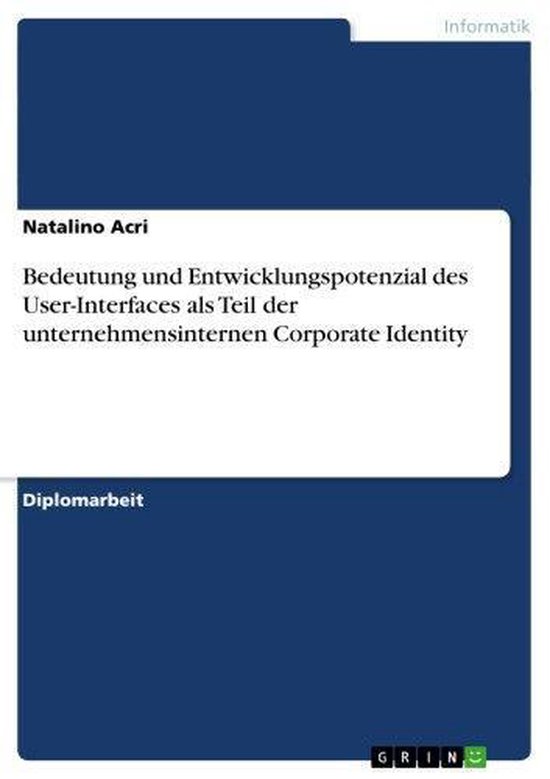 Bedeutung und Entwicklungspotenzial des UserInterfaces als Teil der