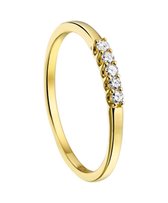 The Jewelry Collection Ring Diamant 0.10ct H Si - Geelgoud