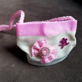 Roze Wit mini tasje