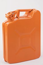 Minalco benzine jerrycan - metaal 10 Ltr - UN goedgekeurd - Oranje