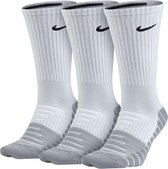 Nike Nike Dry Cushioned Crew Sportsokken - Maat 42-46 - Unisex - wit/grijs