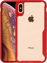 Rood Focus Transparant Hard Cases iPhone XS Max