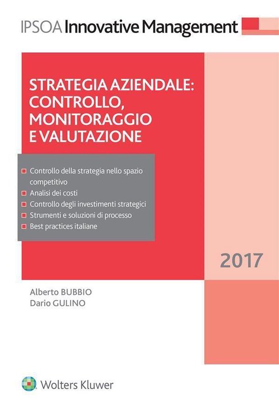 Strategia aziendale: controllo, monitoraggio e valutazione - cover