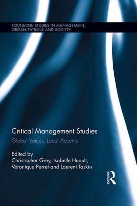 Routledge Studies in Management, Organizations and Society - ... - cover