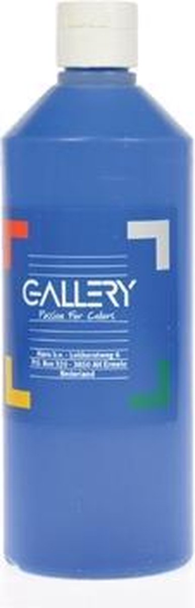 Gallery plakkaatverf, flacon van 500 ml, donkerblauw