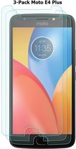 3 stuks Glasfolie voor Motorola Moto E4 Plus - Tempered Glass