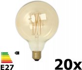 20 stuks - Vintage LED Lamp 240V 4W 320lm E27 GLB125 GOLD 2100K Dimbaar