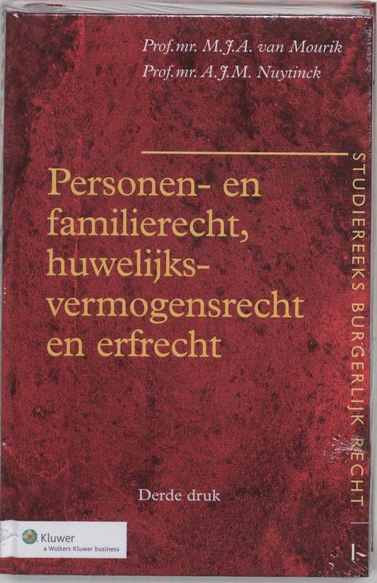 Personen en familierecht, huwelijksvermogensrecht en erfrecht 9789013022810 Personen en familierecht, huwelijksvermogensrecht en erfrecht 9789013022810