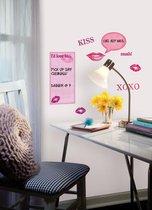 RoomMates Muursticker Kisses Whiteboard - Wit