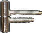 Qlinq Inboorpaumelle - Verzinkt - 13 x 37 mm - 2 Stuks