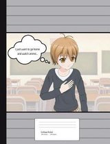 Anime Manga School Girl Composition Book College Ruled