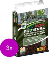 Bol.com Dcm Potgrond Ecoterra Cactussen - Potgrond - 3 x 10 l Bio aanbieding